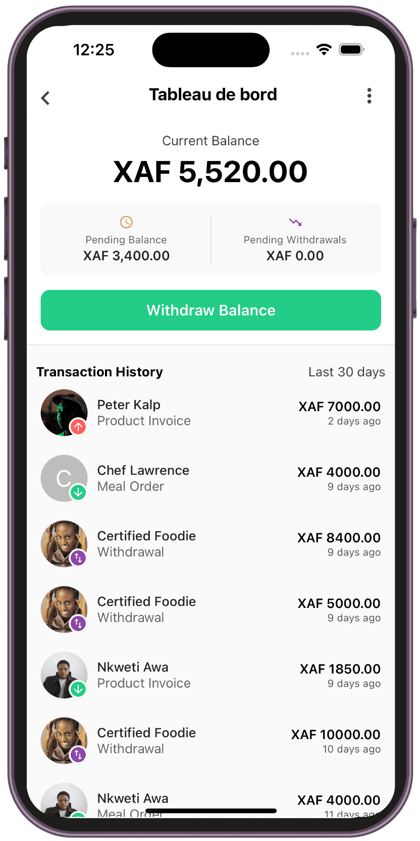 app dashboard