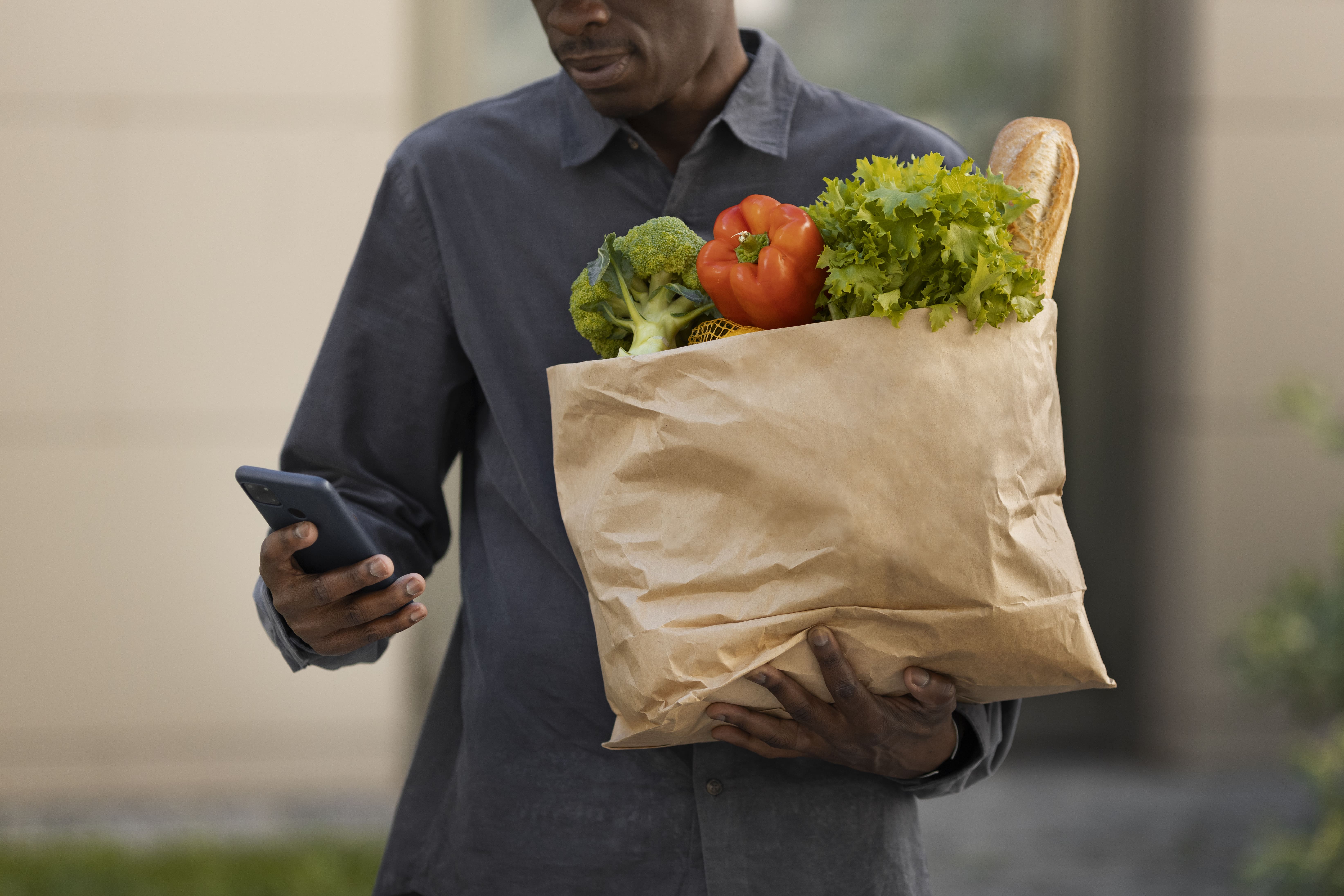 Local African marketplace — fresh produce and farm goods on Tamub