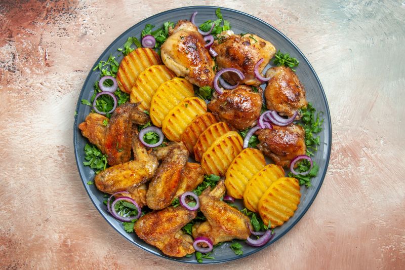 Baked Chicken Platter — African dinner recipe